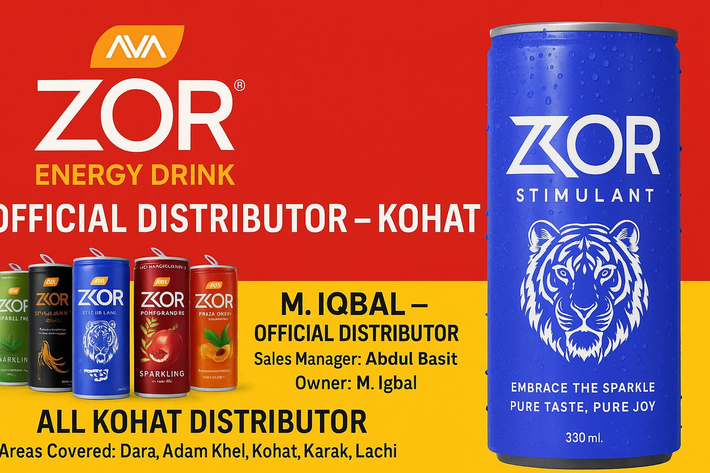 ZOR Energy Drinks & Sparkling Juices